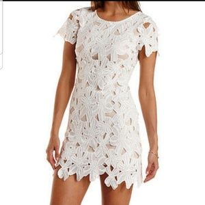 White lace dress